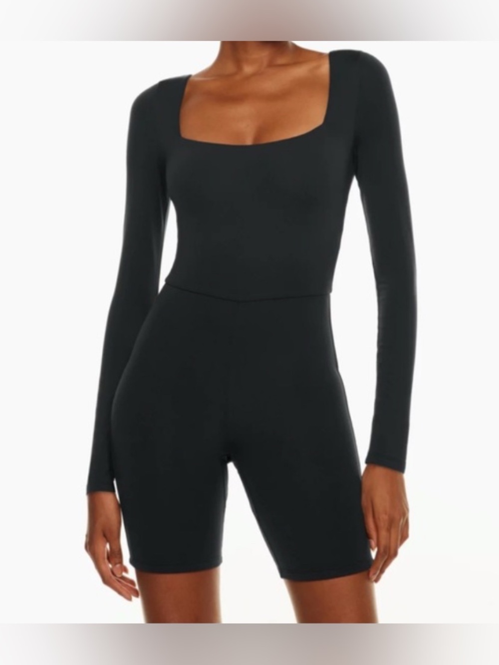 Aritzia Contour Squareneck Longsleeve Romper